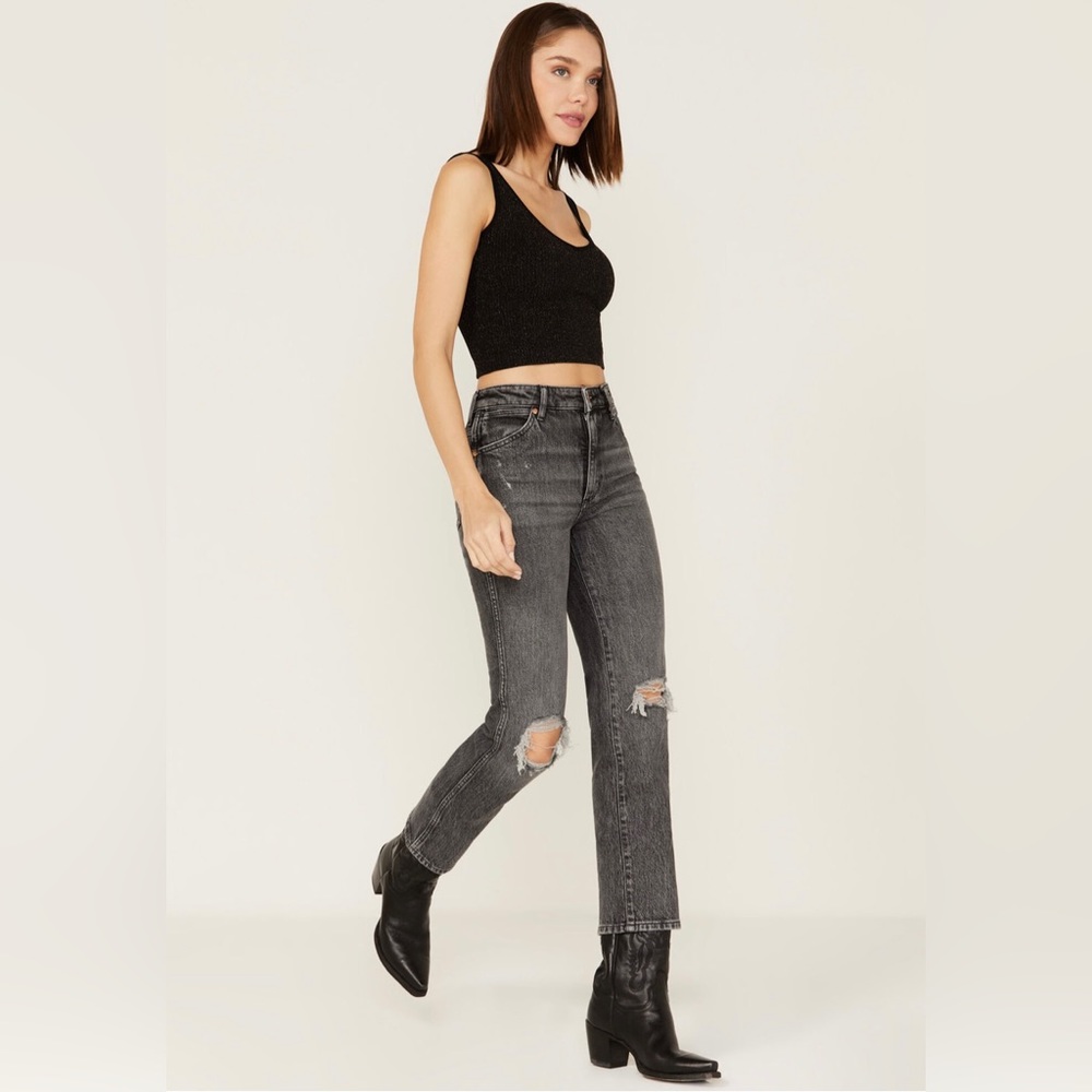 WRANGLER DARK WASH WILD WEST JEANS